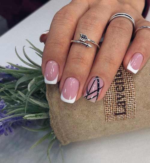 White jacket for short nails