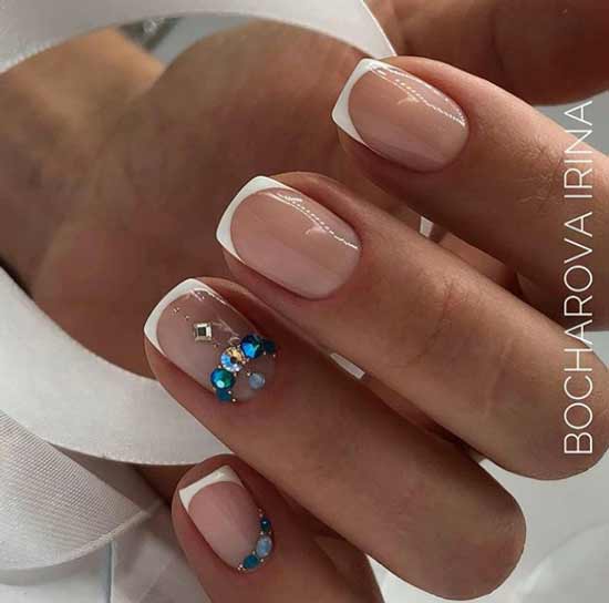 French with accent rhinestones