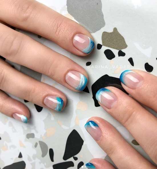 Art français pour ongles courts