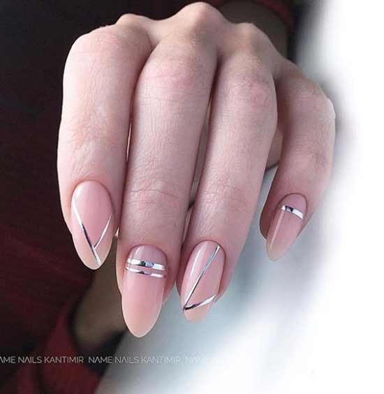 Geometry on nails with adhesive tapes