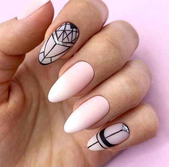 Graphiques complexes sur les ongles