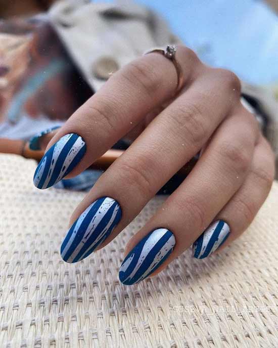 Nail stripes stamping