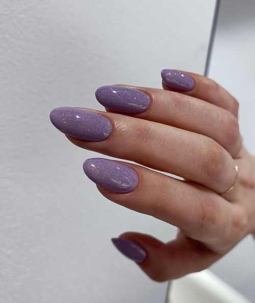 Delicate manicure for long nails