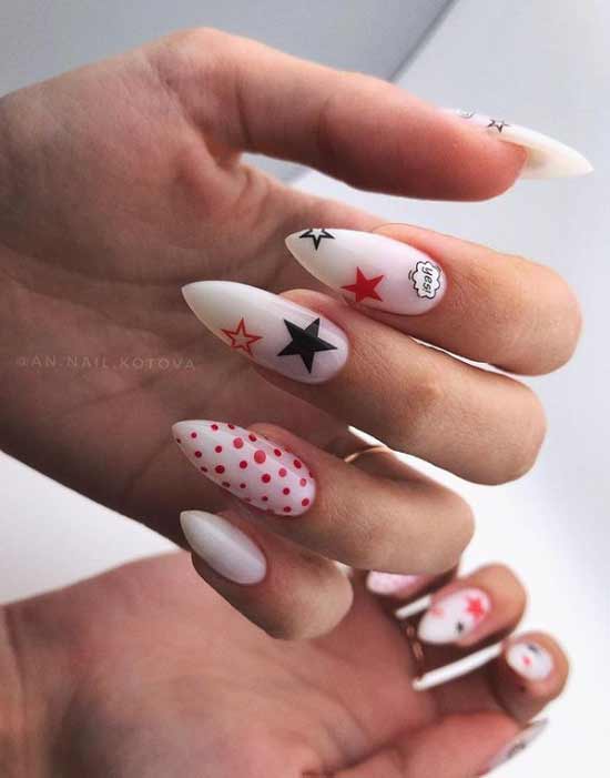 Long nails manicure photo