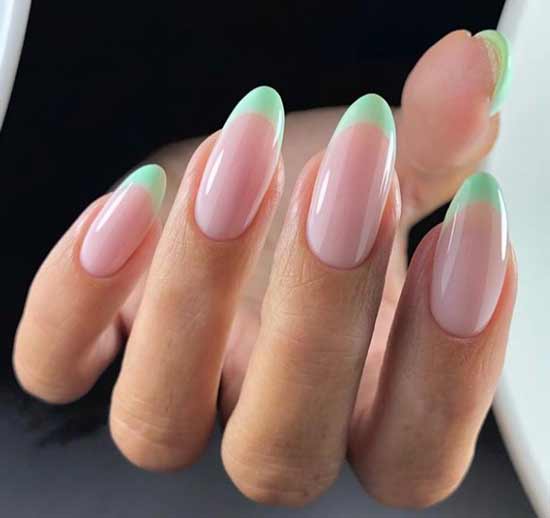 French mint long nails