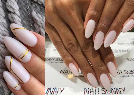 Delicate manicure with adhesive tapes