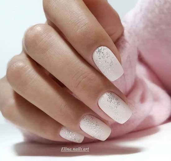 Beautiful manicure for long nails