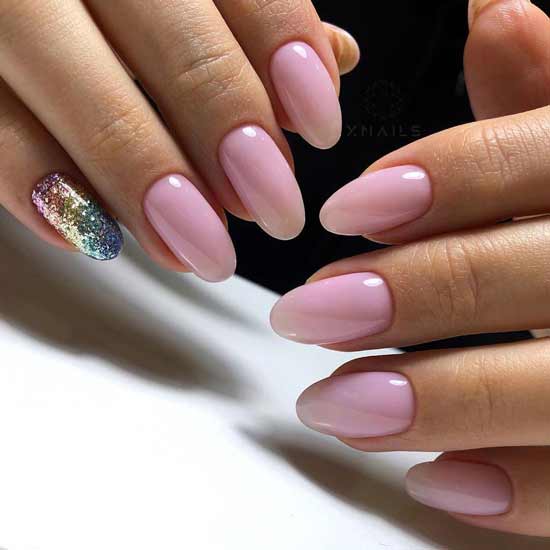 Pink chic manicure