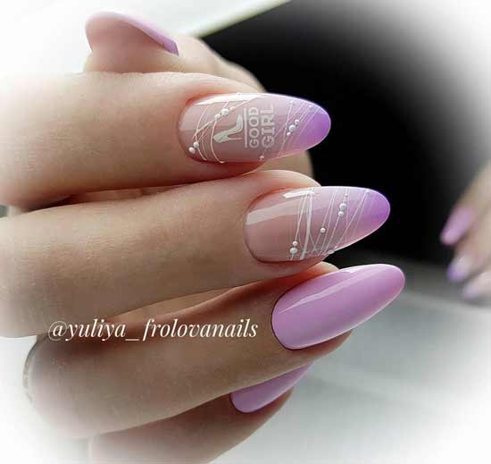 Ideas of a chic manicure in a photo