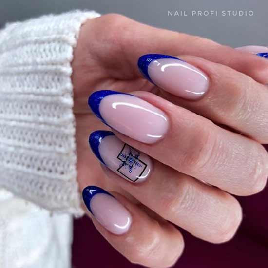 French blue with a pattern