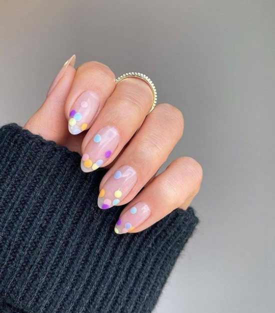 Beautiful spring manicure photo