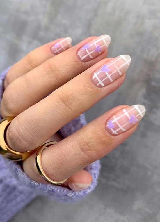 Delicate spring nail design