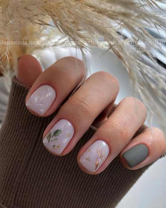 Gentle spring manicure