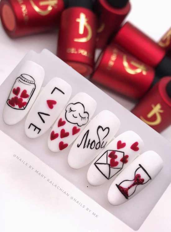 Hearts on nails