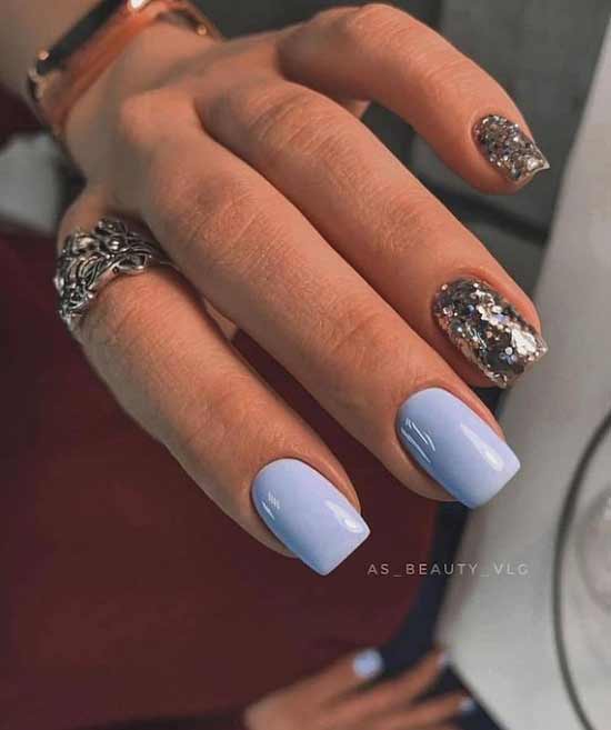 Solid color with glitter