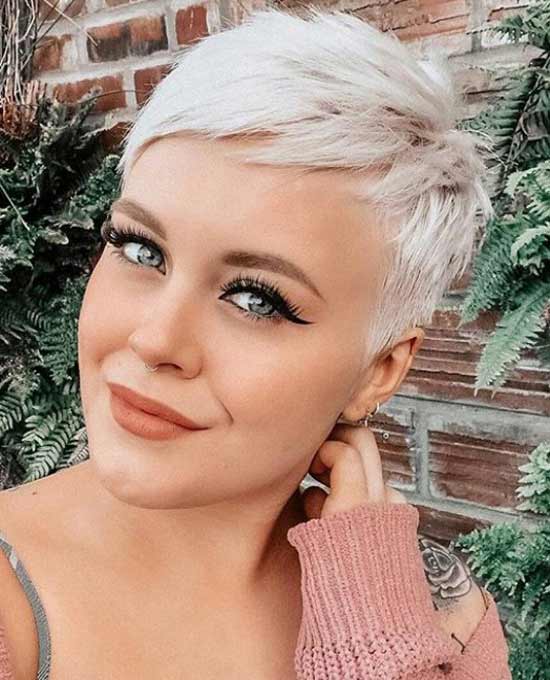 Ultra short haircut for women