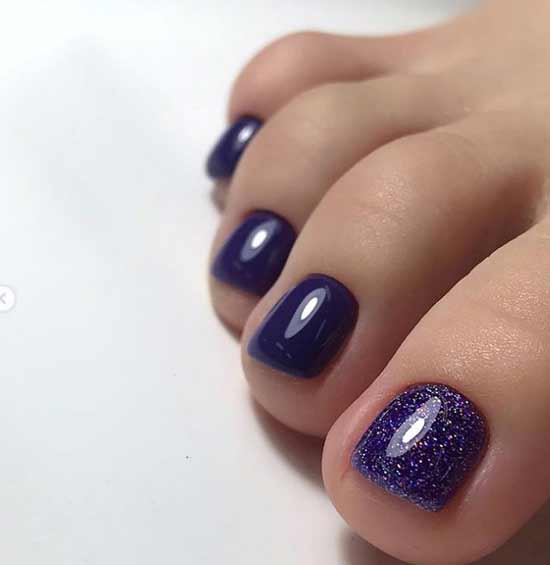 Purple pedicure