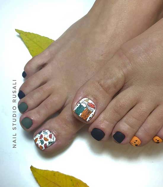 Patterned pedicure