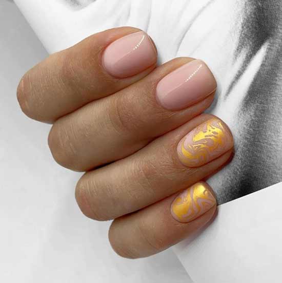 Nude with gold