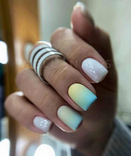 Gradient in spring tones