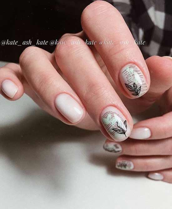 Minimalisme printanier sur les ongles