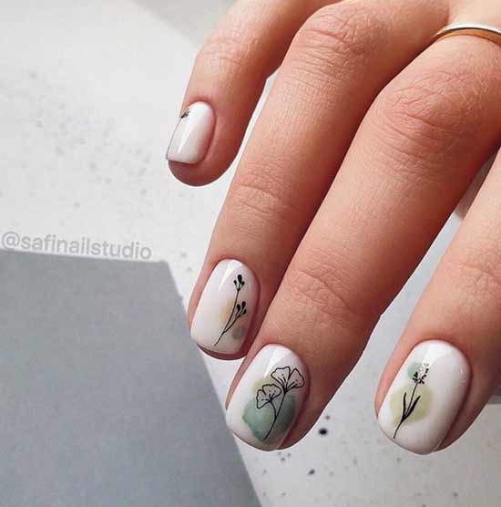 flowers manicure