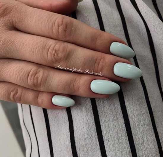 Solid mint on nails