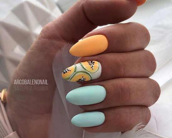 Tiffany color manicure