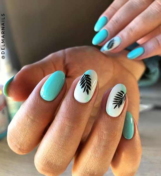 Turquoise manicure