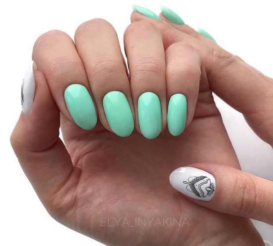 Mint patterned