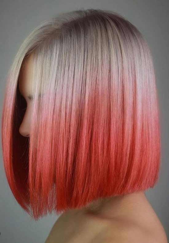 Beautiful red tint on hair