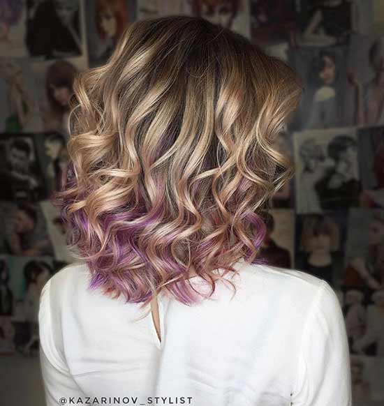 Coloration violet pastel