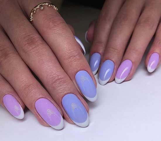 French in pastel colors