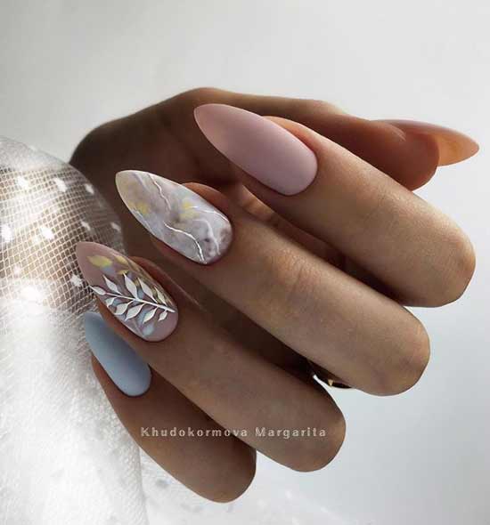 Beautiful design of sharp nails photo