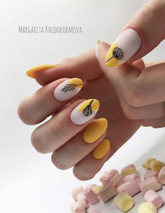 Medium length sharp nail designs