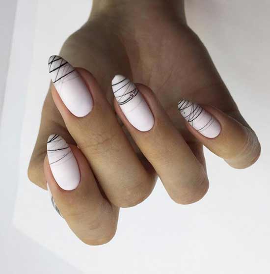 Spider web nail design