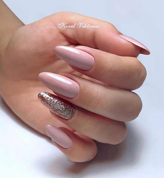 Long nails almond with designs