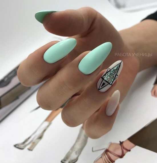 Mint color with design