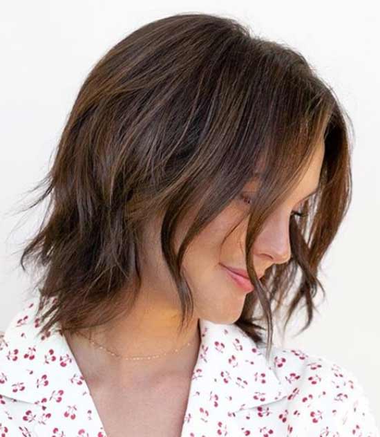 Layered fashion haircut