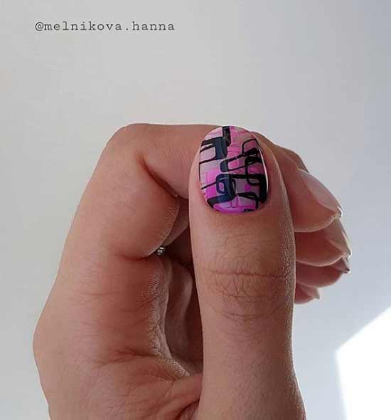 Stamping manicure photo