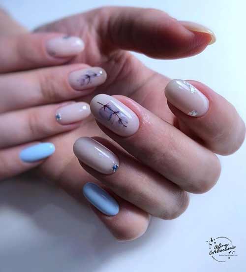 Manicure with a pattern