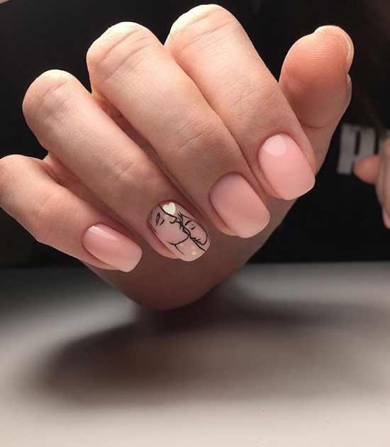 Black and white portraits on nails