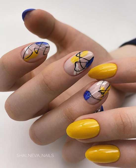 Drawings on multiple nails