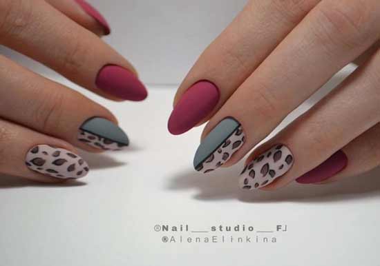 Animal print manicure