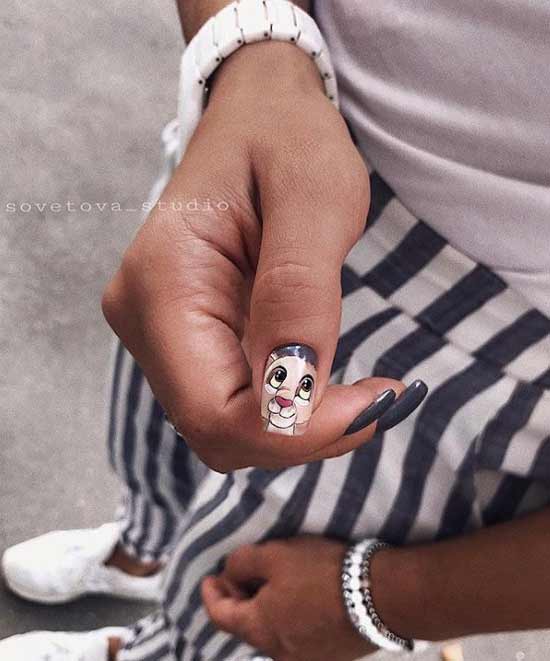 Cartoon manicure