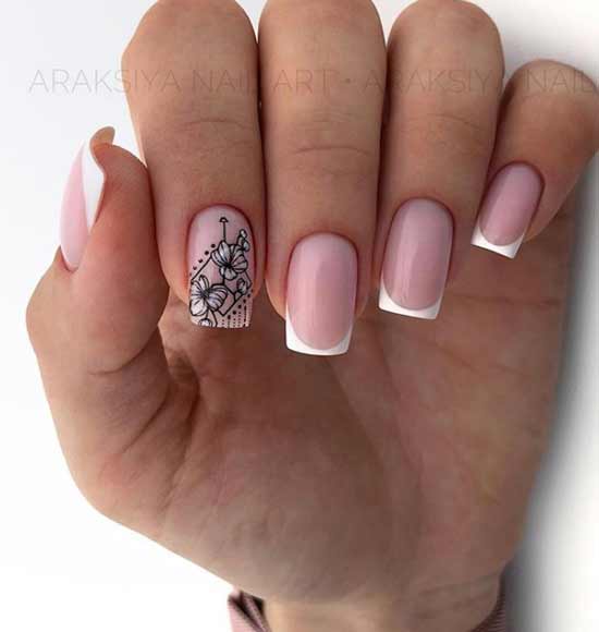 French with floral print