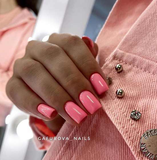 Beautiful spring nail color