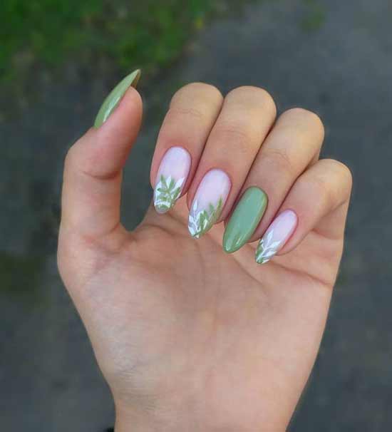 Sprig in spring manicure