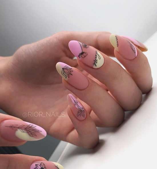 Pastel manicure