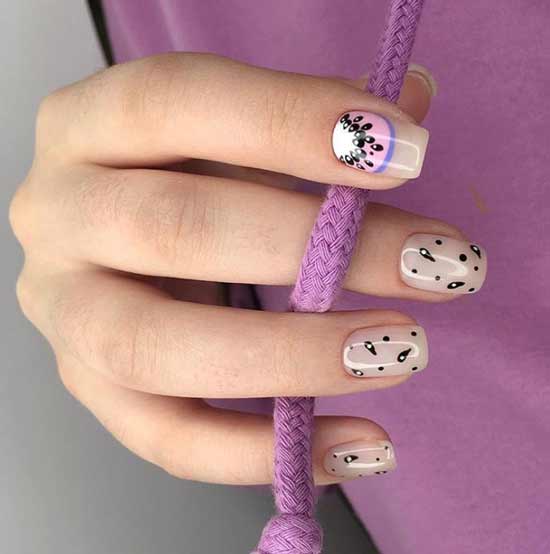 Delicate nail design